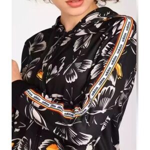 Adidas x Farm Rio butterfly-print track jacket Size XL Rainbow full zip hooded